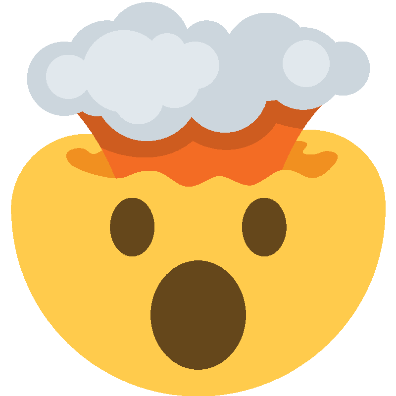 Sticker Exploding Head