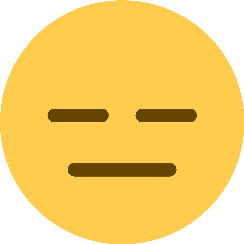 Sticker Expressionless Face