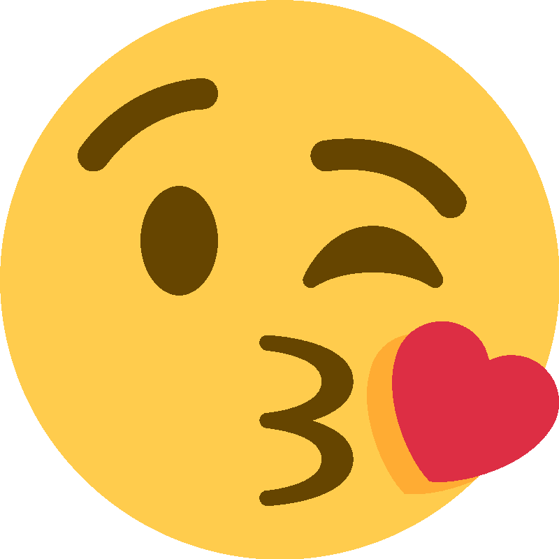Sticker Face Blowing A Kiss