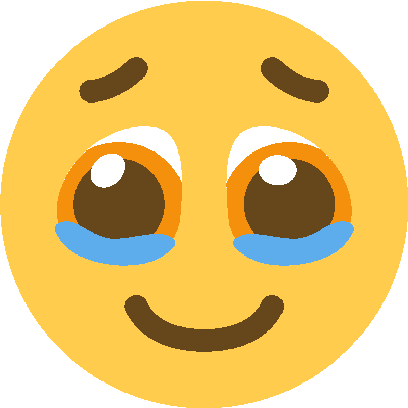 Sticker Face Holding Back Tears