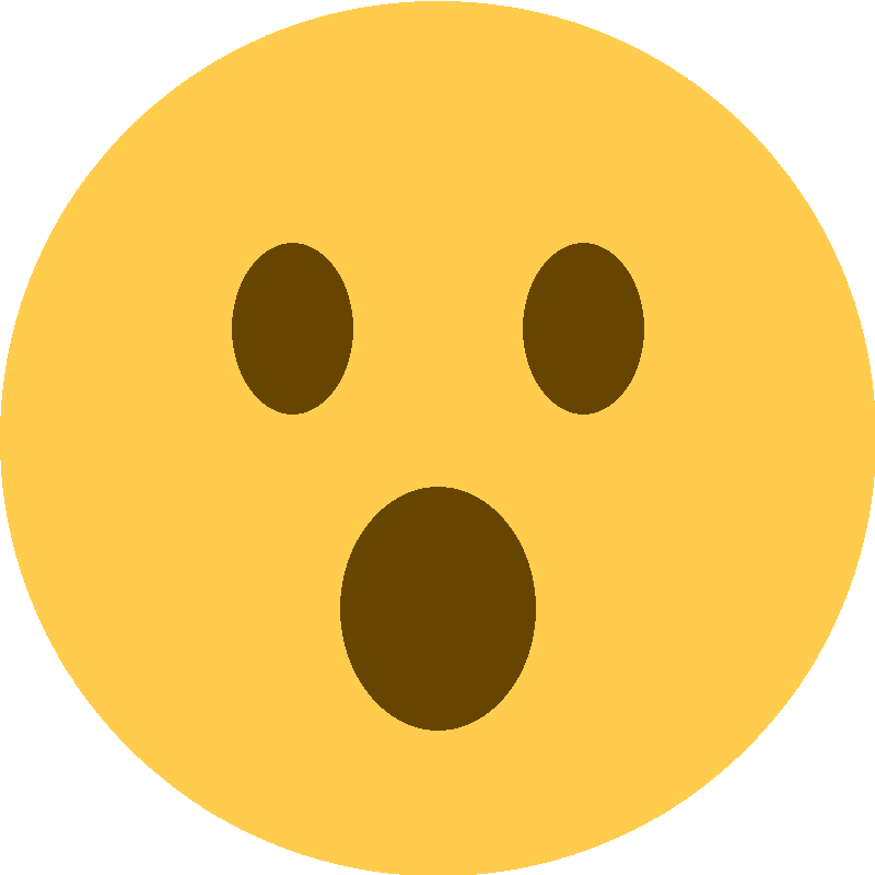 Sticker Face With Open Mouth