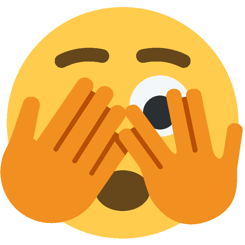 Sticker Face With Peeking Eye