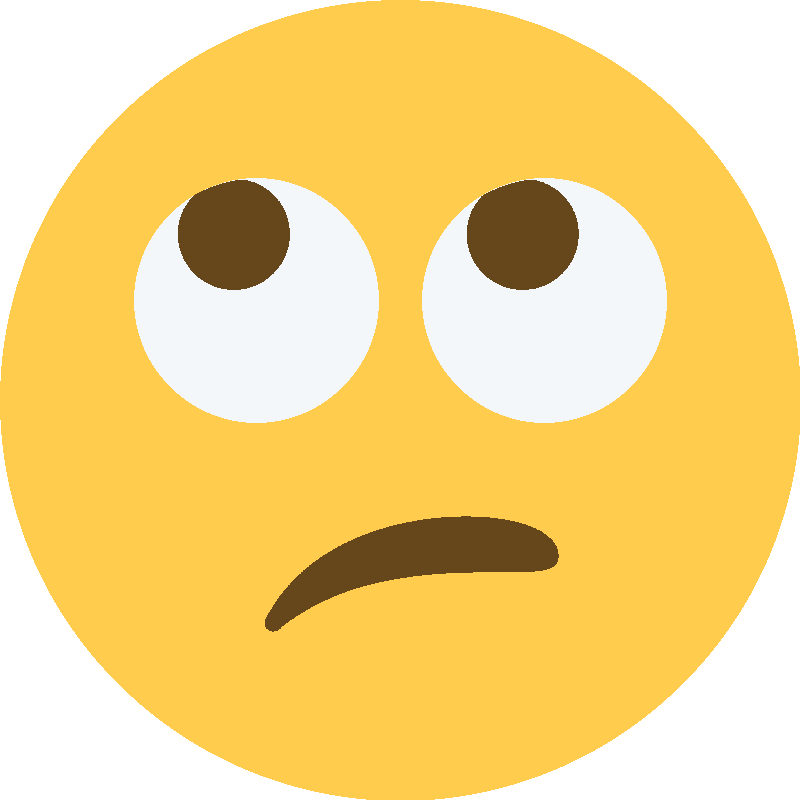 Sticker Face With Rolling Eyes