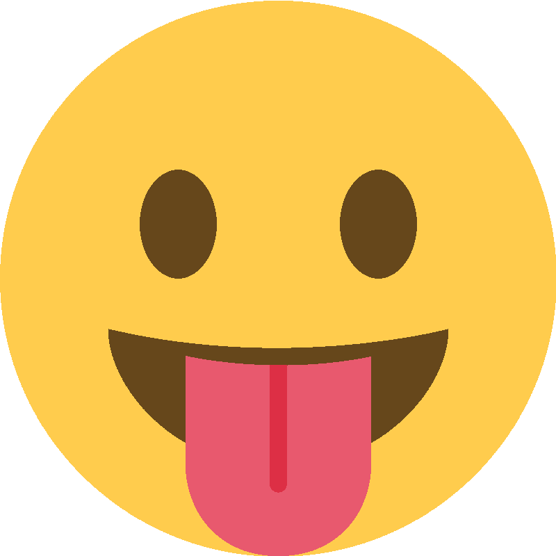 Sticker Face With Tongue
