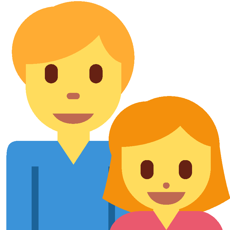 Sticker Family: Man, Girl