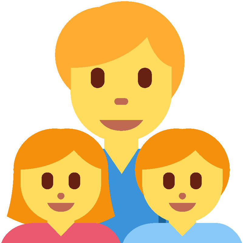 Sticker Family: Man, Girl, Boy