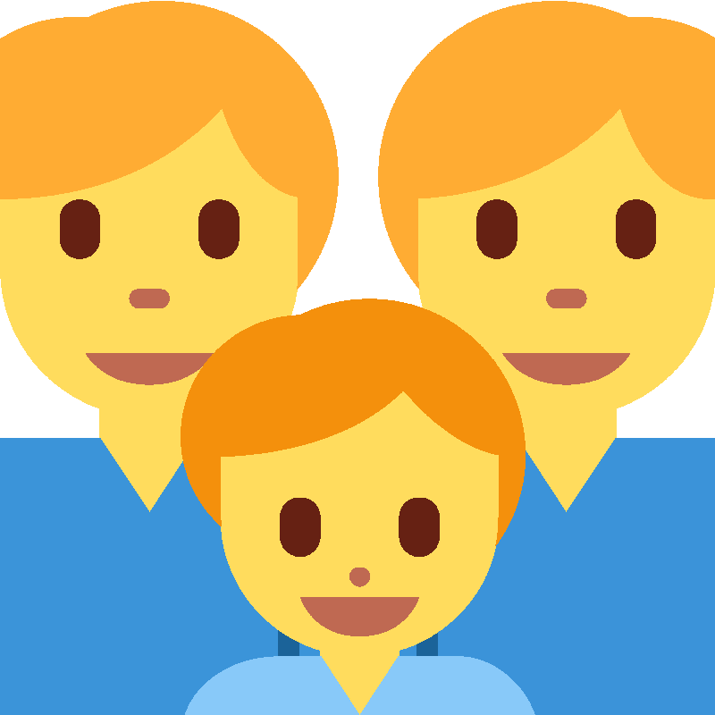 Sticker Family: Man, Man, Boy