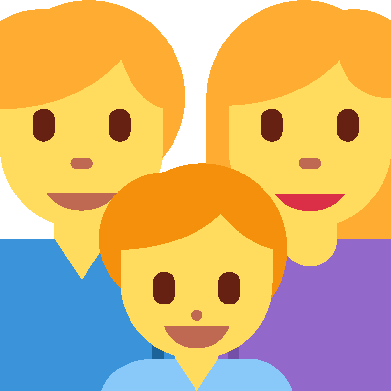 Sticker Family: Man, Woman, Boy