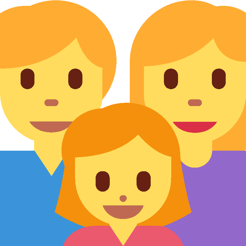 Sticker Family: Man, Woman, Girl