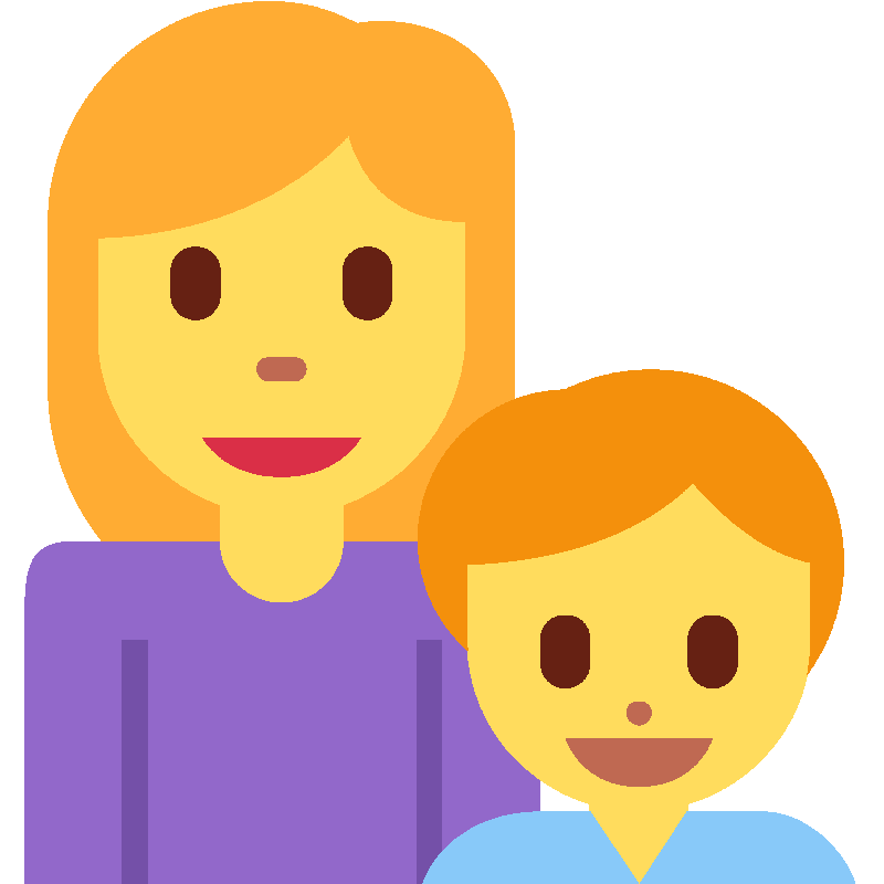 Sticker Family: Woman, Boy