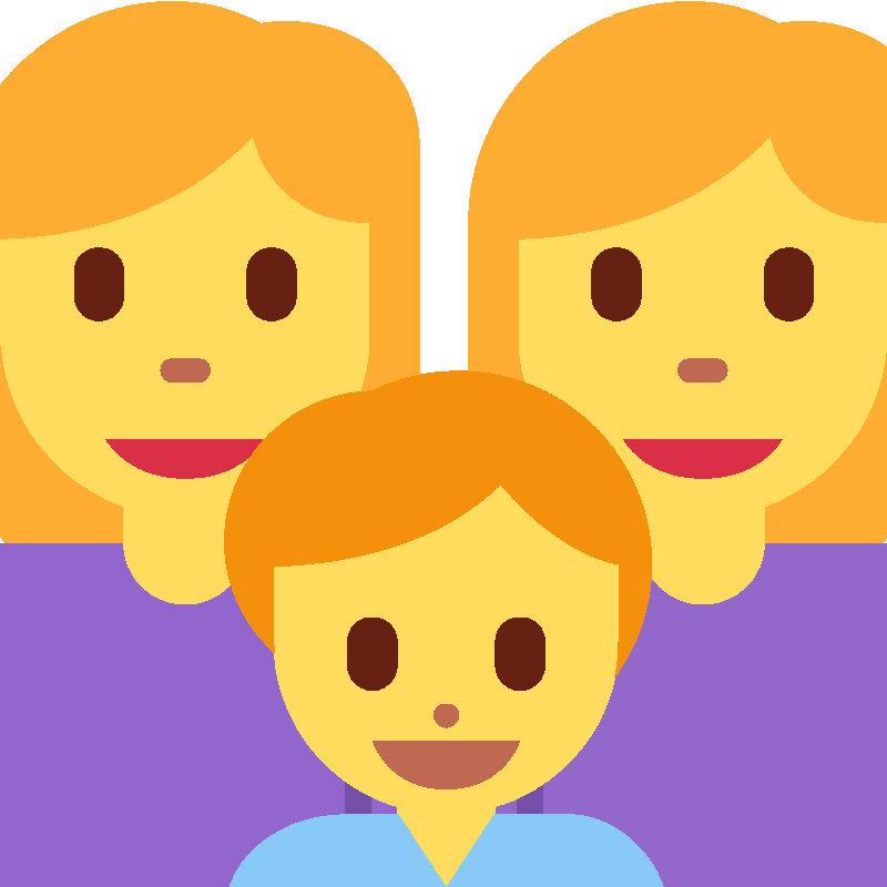 Sticker Family: Woman, Woman, Boy