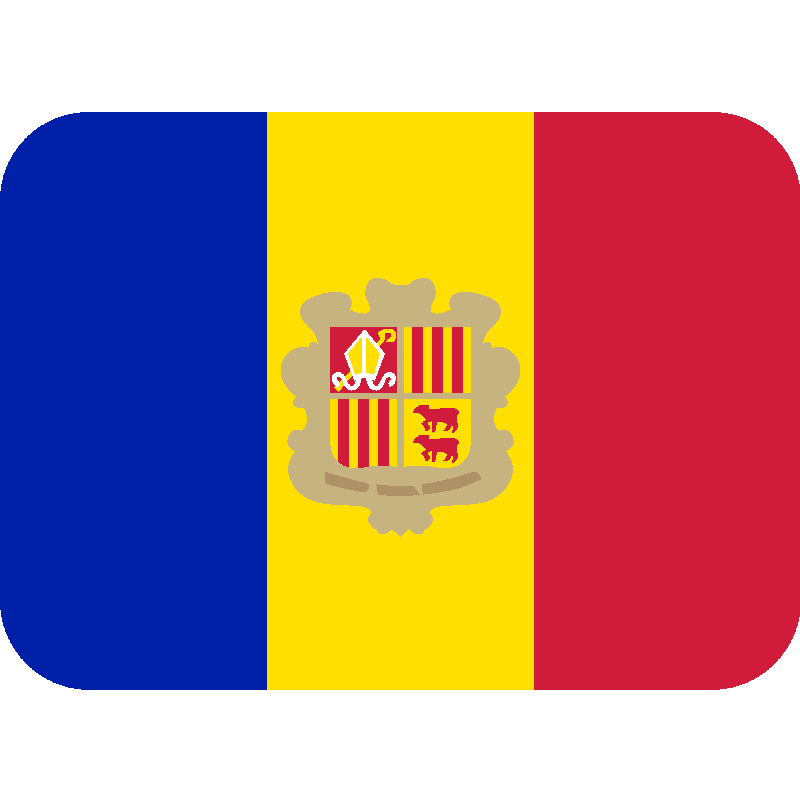 Sticker Flag: Andorra