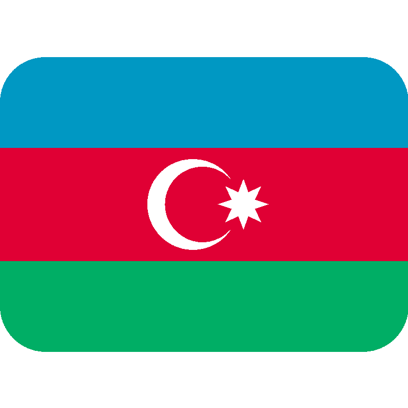 Sticker Flag: Azerbaijan