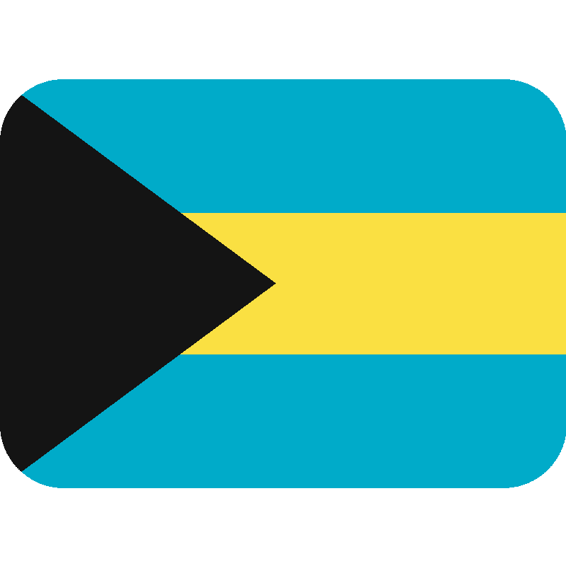 Sticker Flag: Bahamas