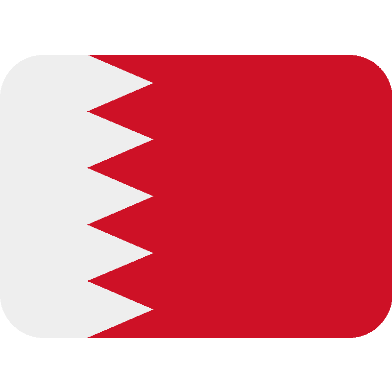 Sticker Flag: Bahrain