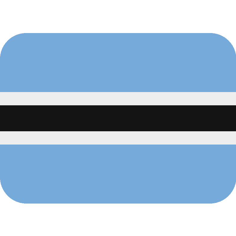 Sticker Flag: Botswana