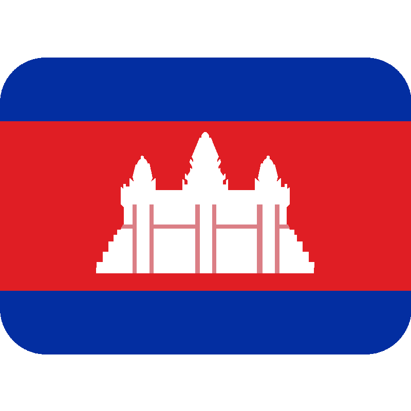 Sticker Flag: Cambodia