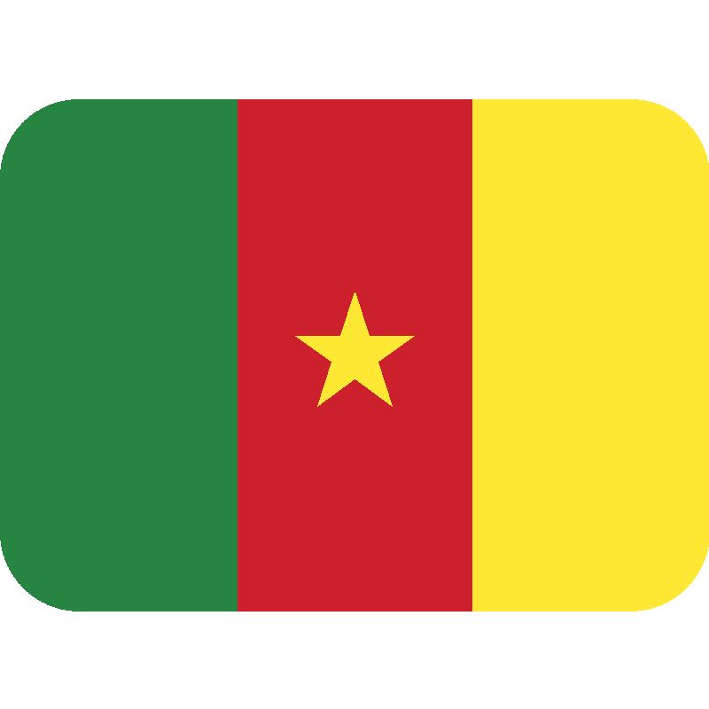 Sticker Flag: Cameroon