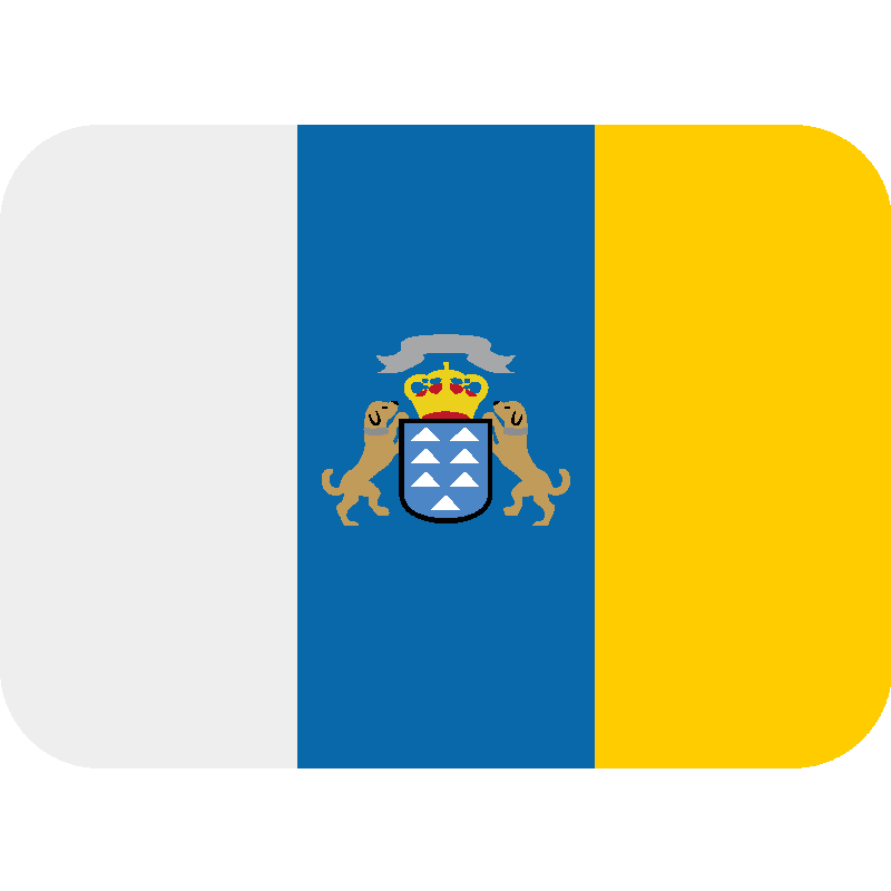Sticker Flag: Canary Islands