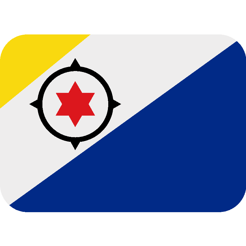 Sticker Flag: Caribbean Netherlands