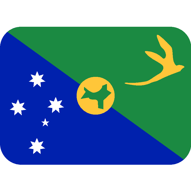 Sticker Flag: Christmas Island
