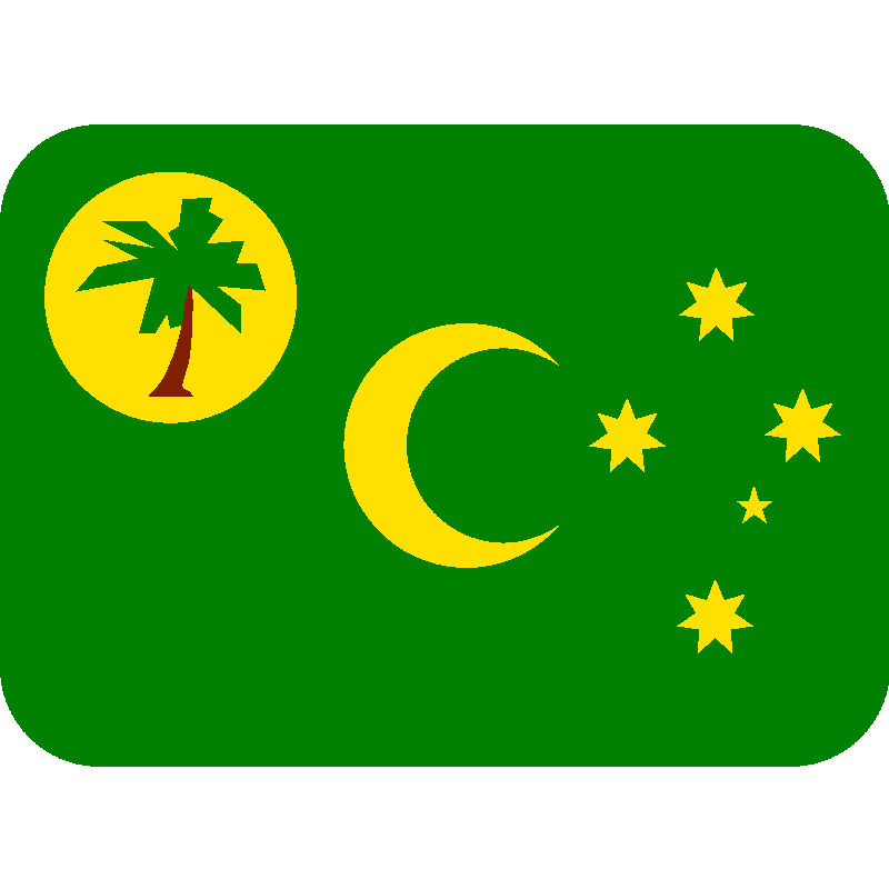 Sticker Flag: Cocos (Keeling) Islands