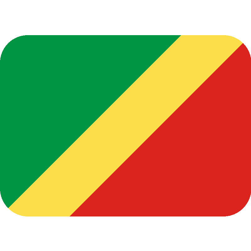 Sticker Flag: Congo - Brazzaville