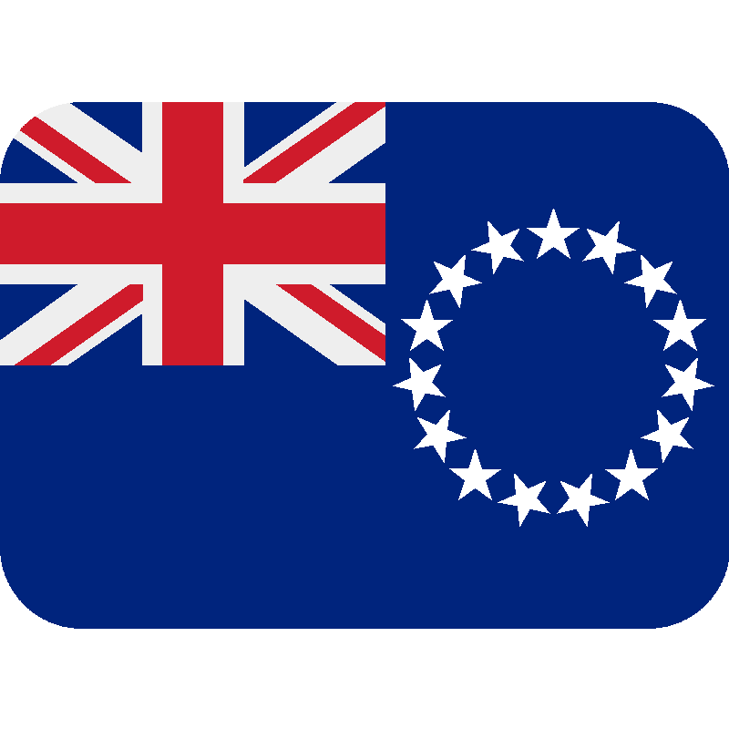 Sticker Flag: Cook Islands