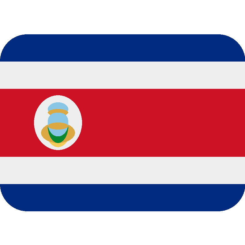 Sticker Flag: Costa Rica