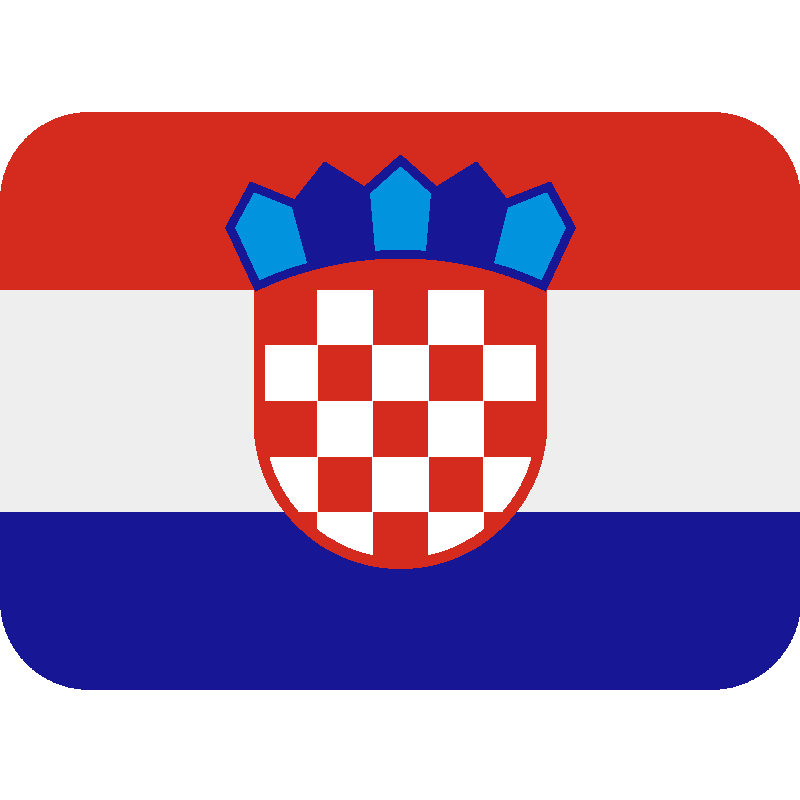 Sticker Flag: Croatia