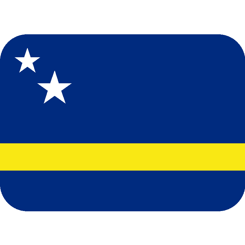 Sticker Flag: Curaçao