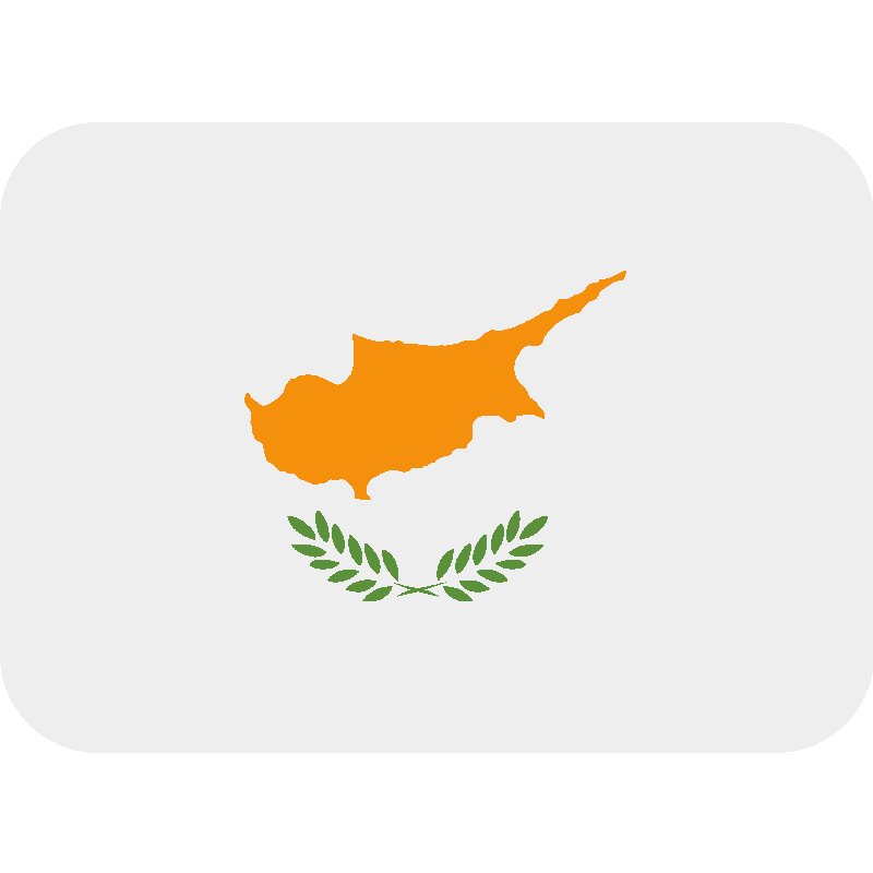 Sticker Flag: Cyprus