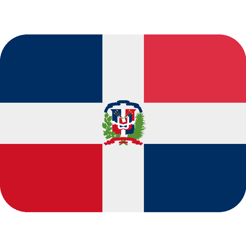 Sticker Flag: Dominican Republic