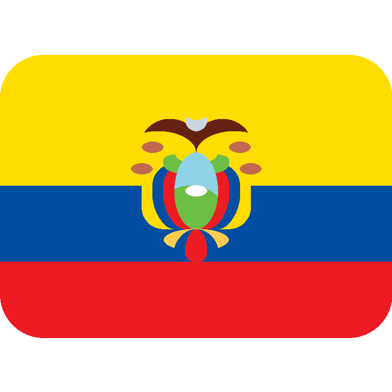 Sticker Flag: Ecuador