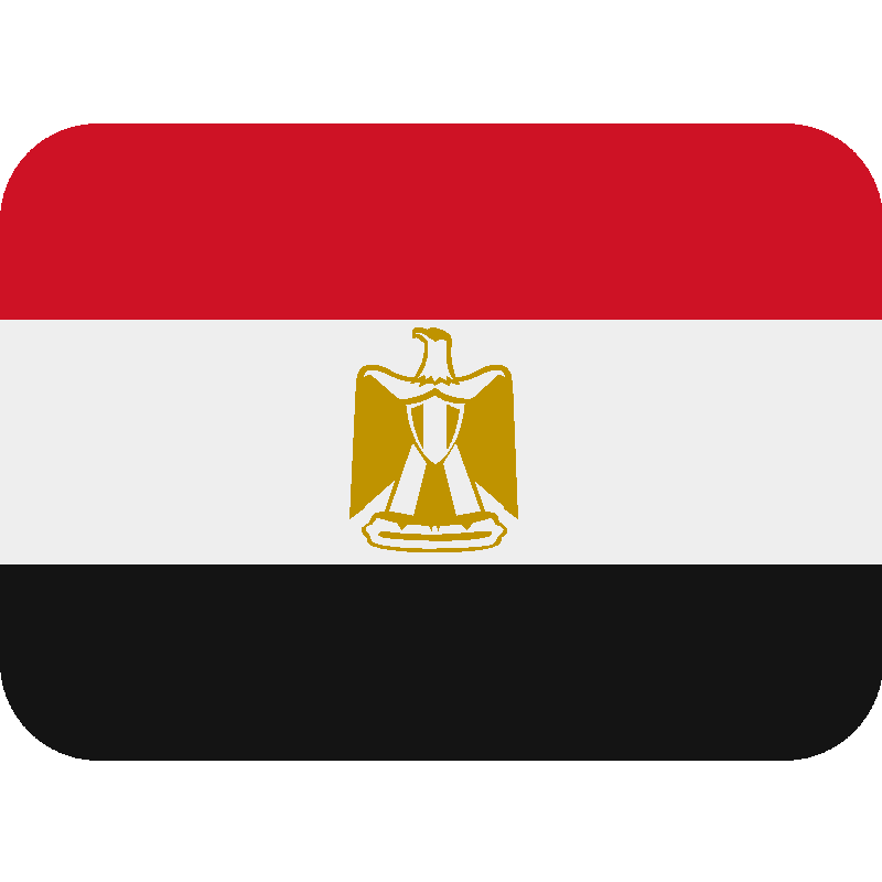 Sticker Flag: Egypt