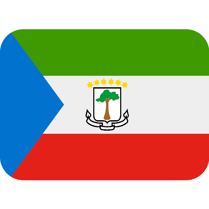 Sticker Flag: Equatorial Guinea
