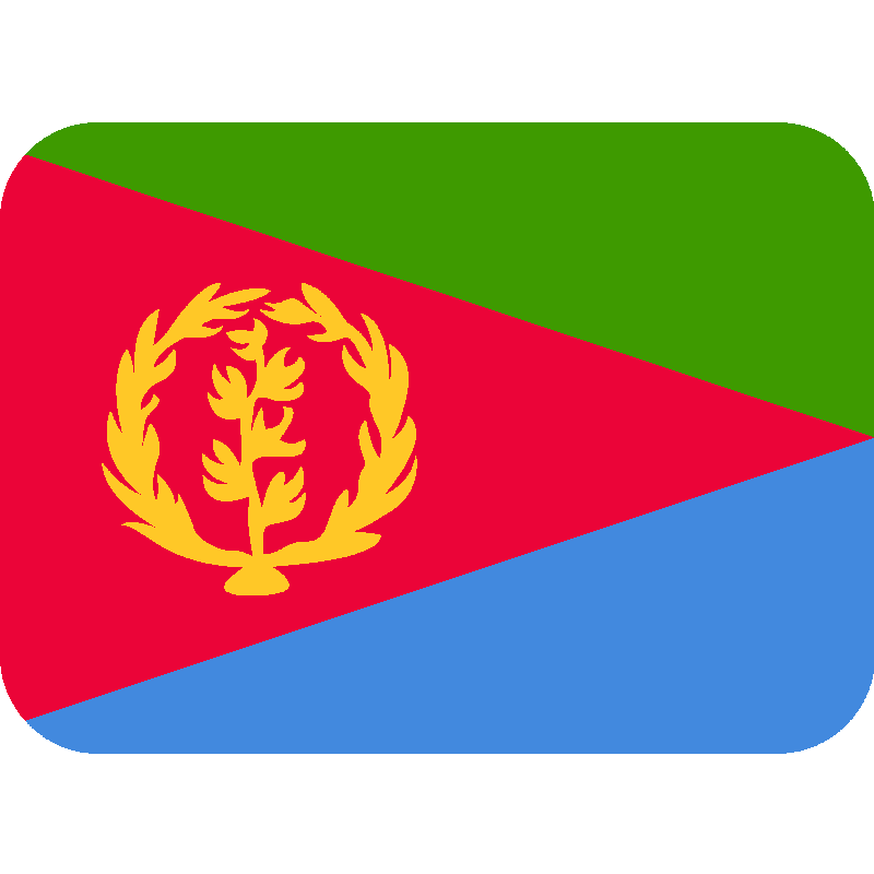 Sticker Flag: Eritrea