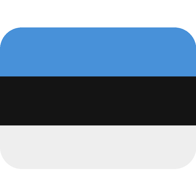 Sticker Flag: Estonia