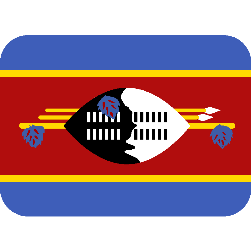 Sticker Flag: Eswatini
