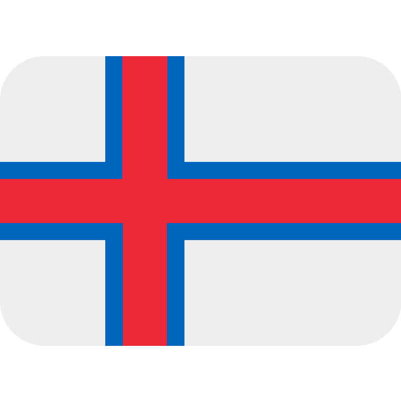 Sticker Flag: Faroe Islands