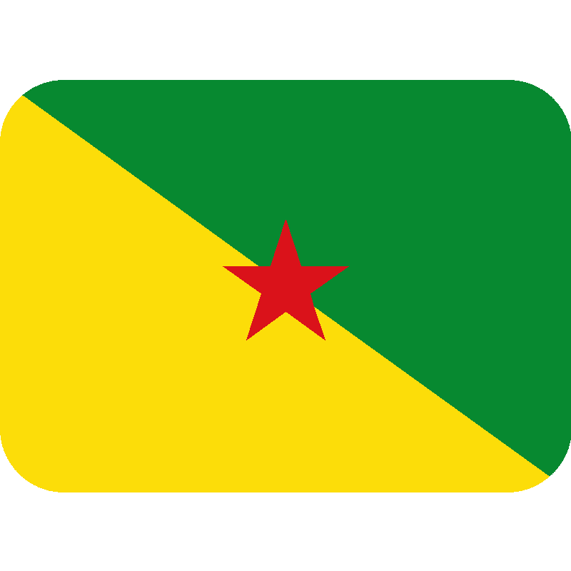 Sticker Flag: French Guiana