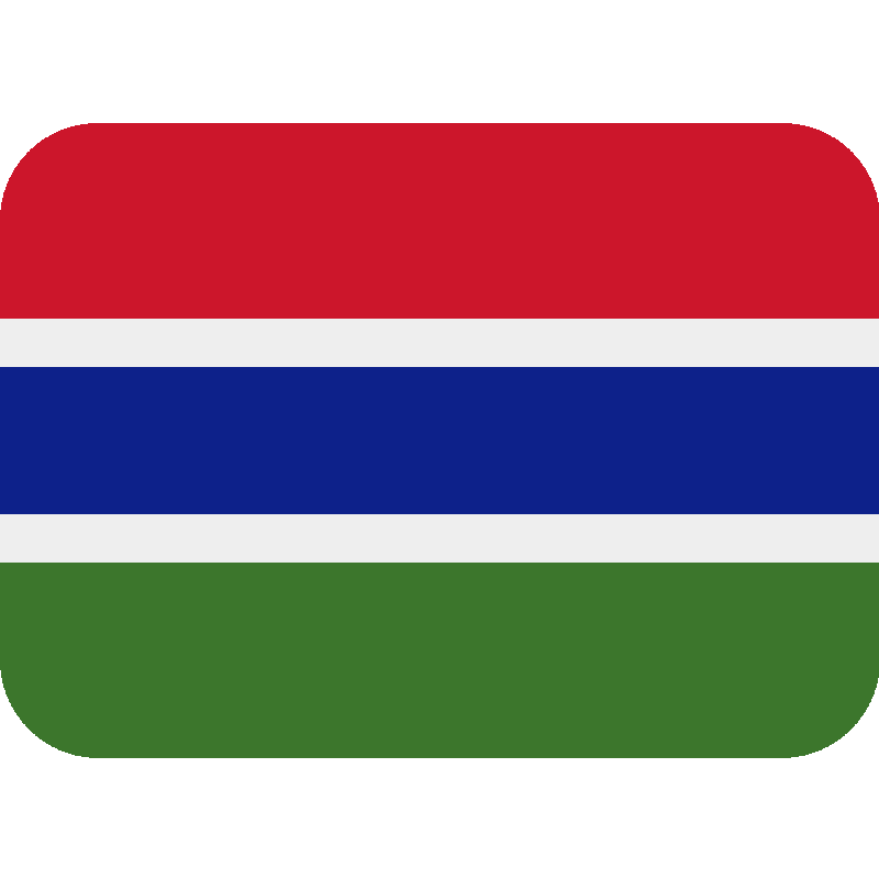 Sticker Flag: Gambia