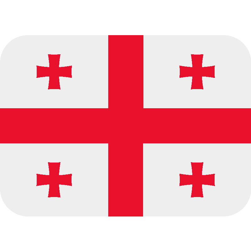 Sticker Flag: Georgia