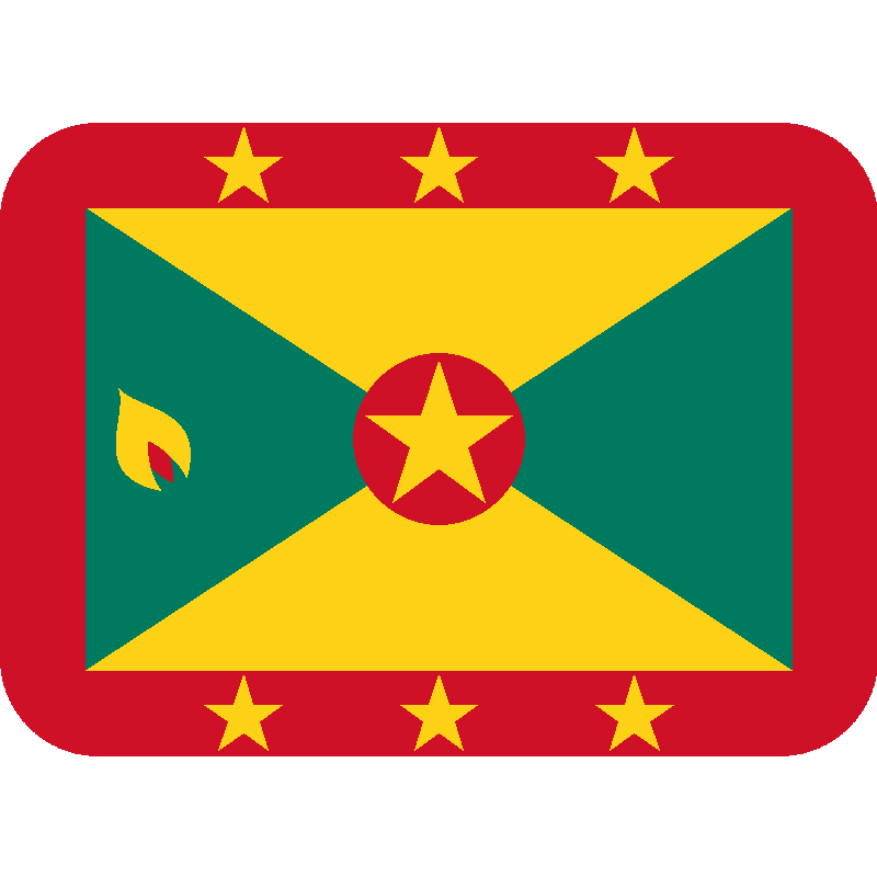 Sticker Flag: Grenada