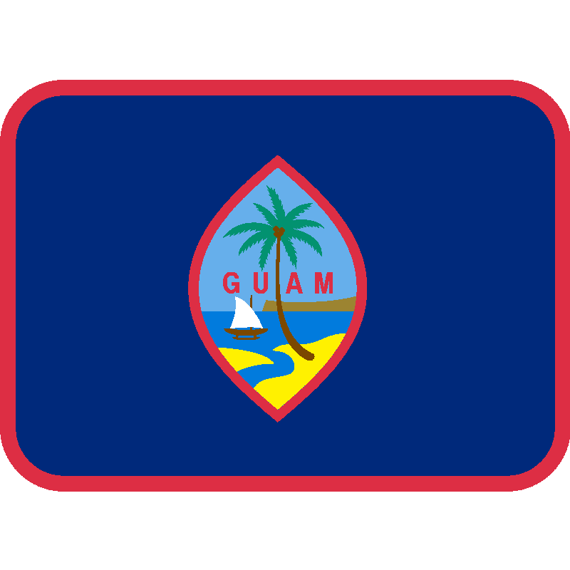 Sticker Flag: Guam