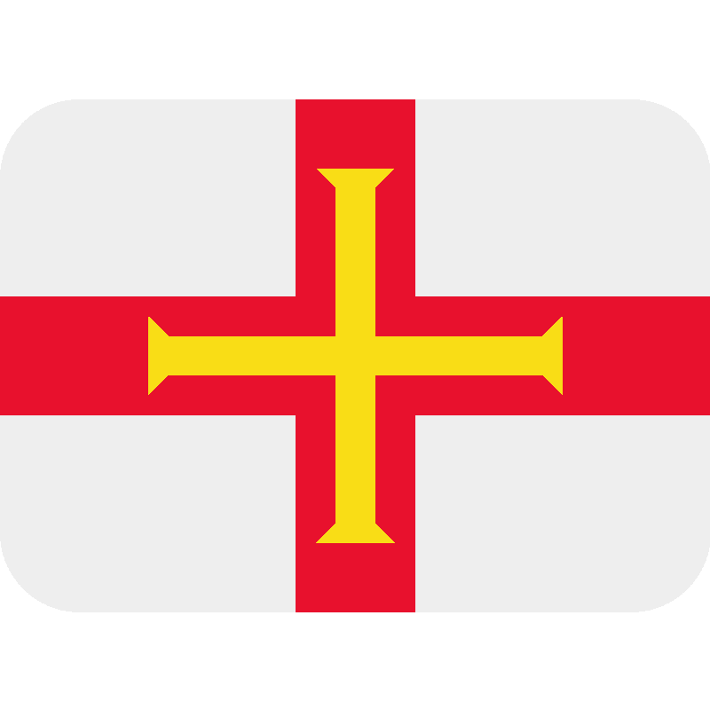 Sticker Flag: Guernsey