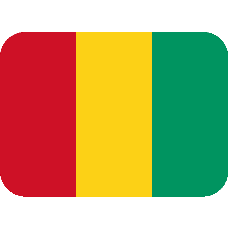 Sticker Flag: Guinea