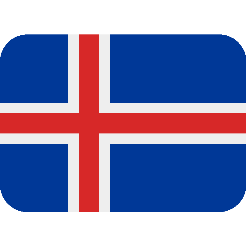 Sticker Flag: Iceland