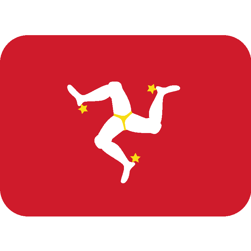 Sticker Flag: Isle Of Man