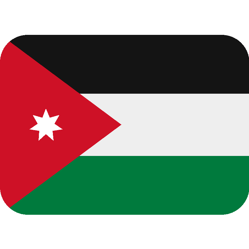 Sticker Flag: Jordan